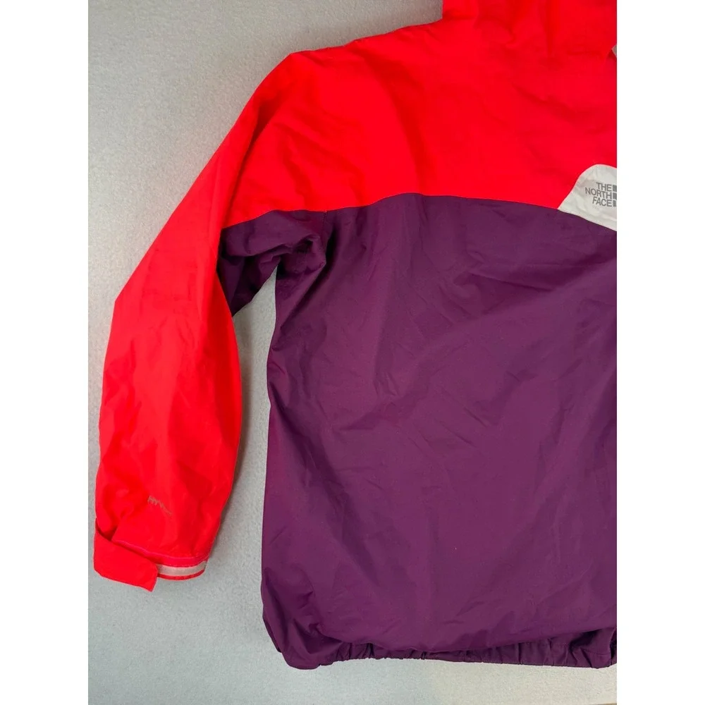 North Face HyVent Girls XL (18) Pink‎ Purple Hooded Waterproof Jacket